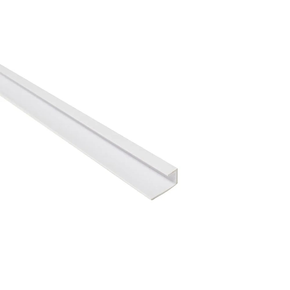 10.5mm End Profile | White | Plastic Trim