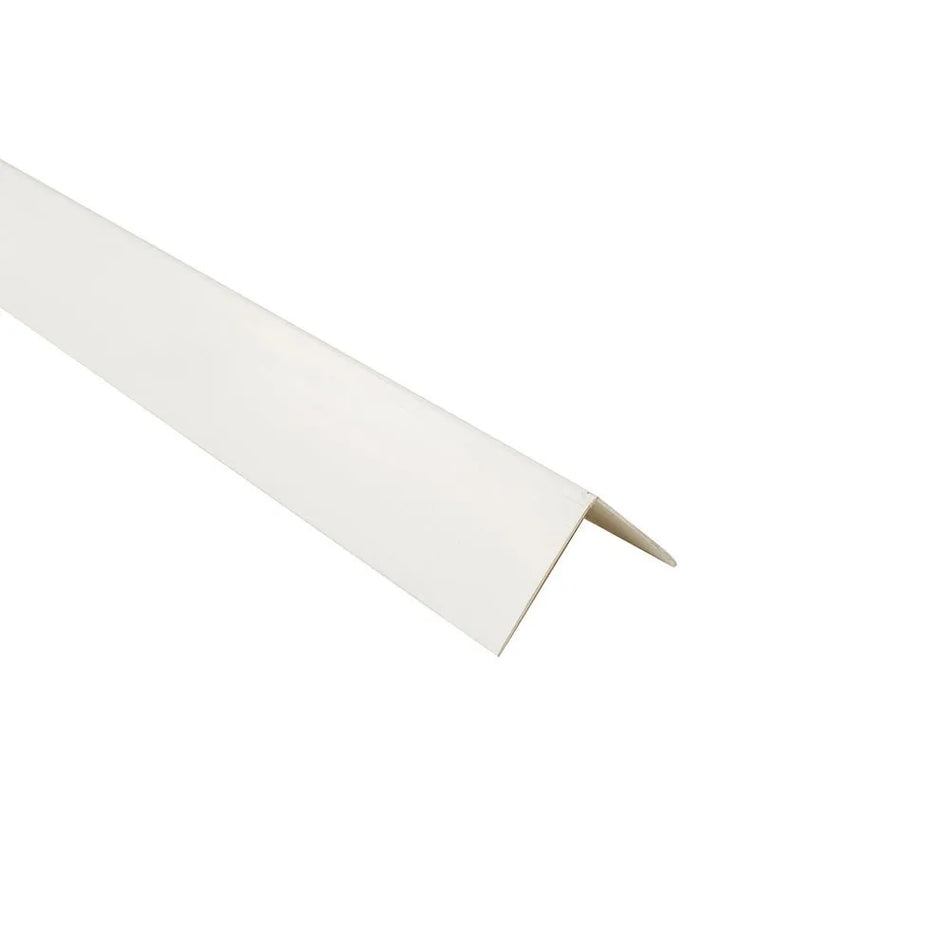 40×40 External Angle White Plastic