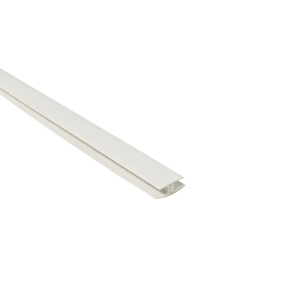 2-Part 8mm Mid Joint White Plastic Trim