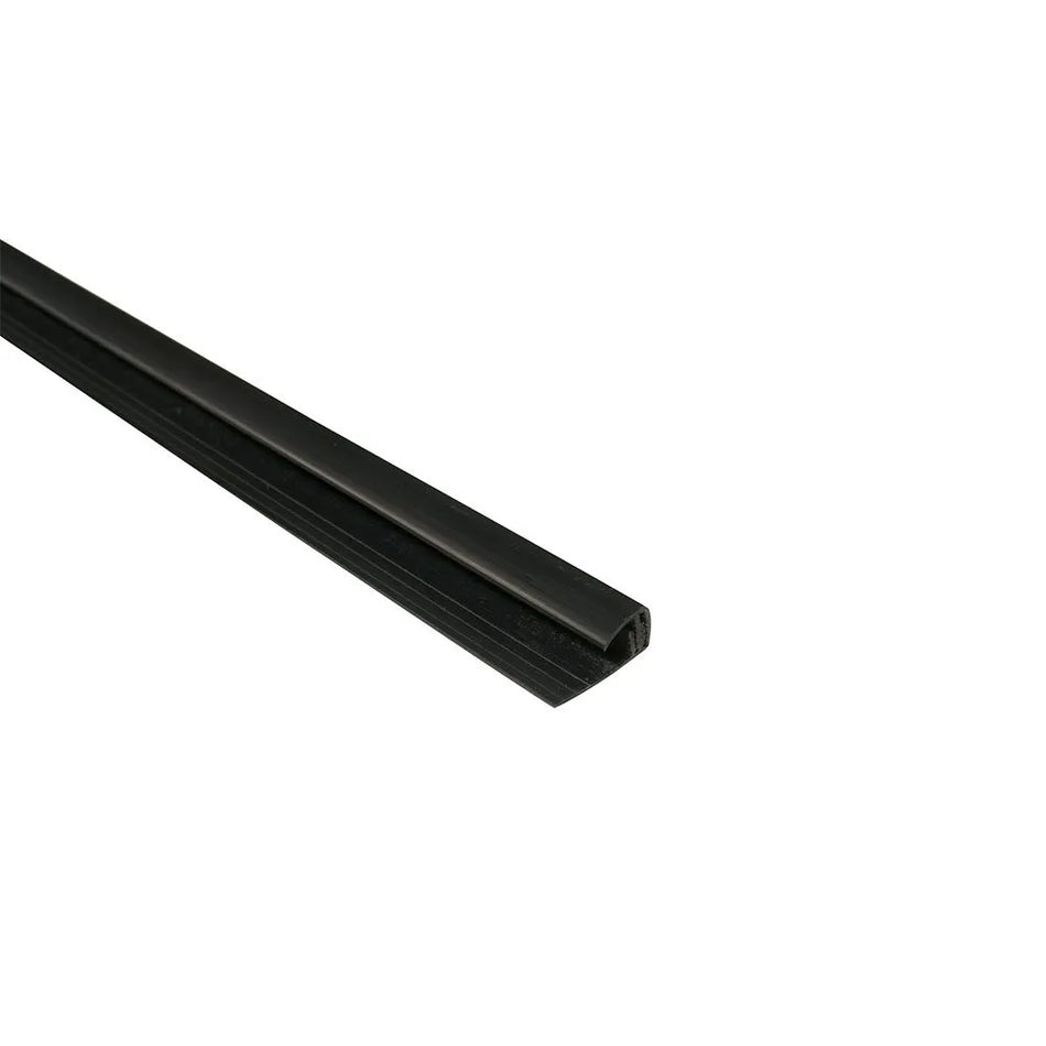 2-Part 8mm End Profile Black Plastic Trim