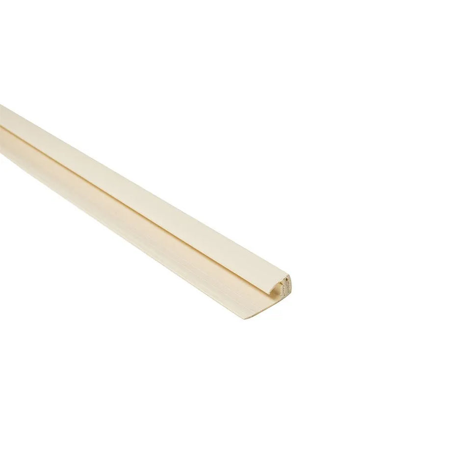 2-Part 8mm End Profile Beige Plastic Trim