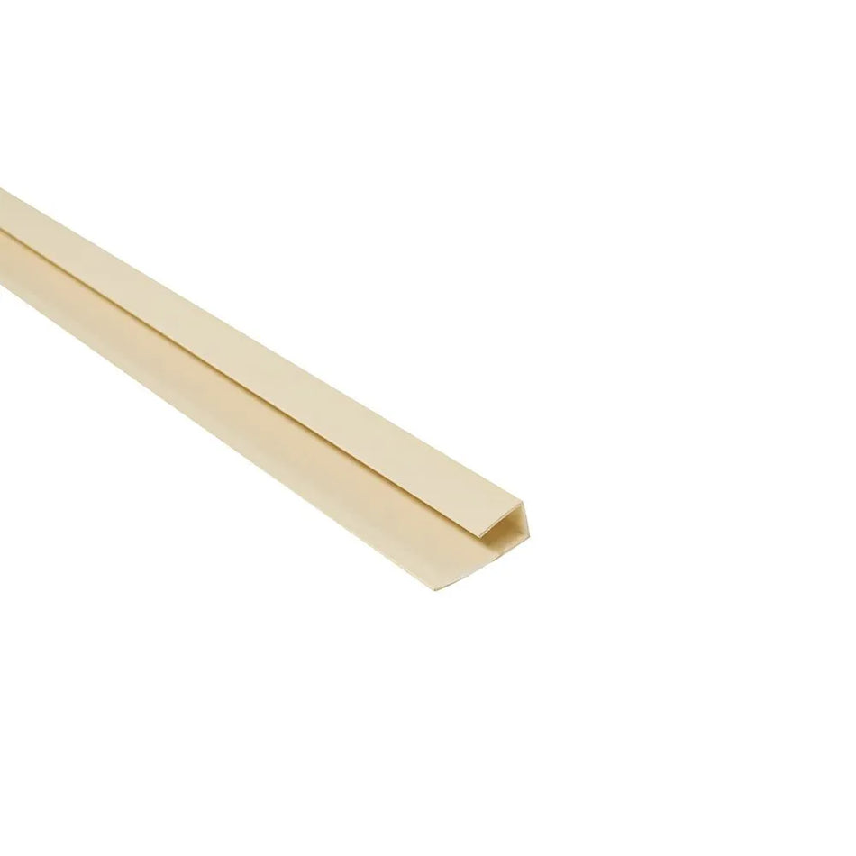 1-Part 8mm End Profile | Beige | Plastic Trim