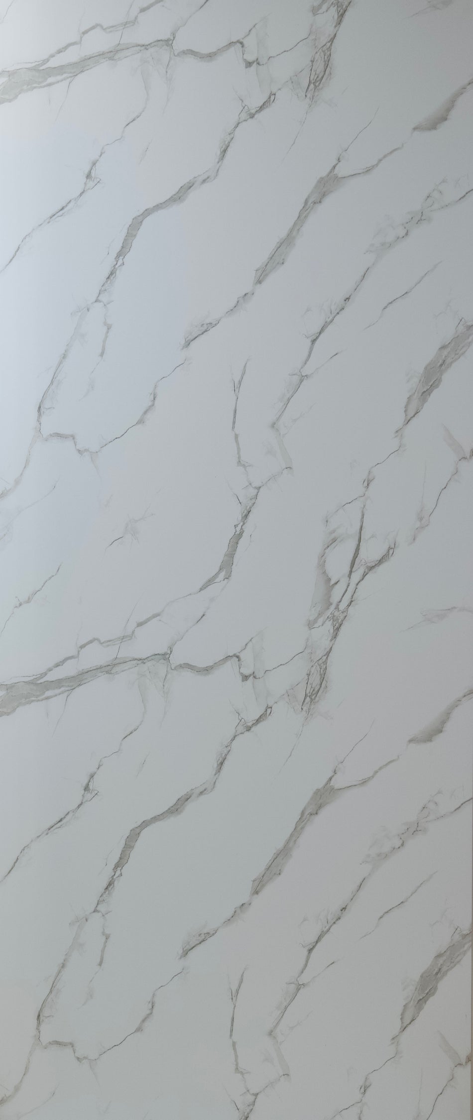 New White Marble – Matt Finish 2400x1000x10mm PVC Panel