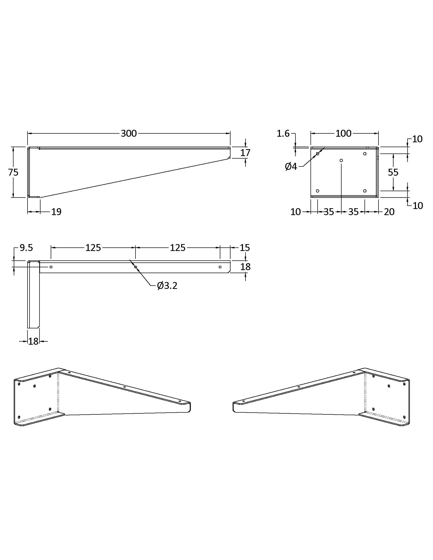 Shelf Support Brackets - Mersey Bathrooms Ltd