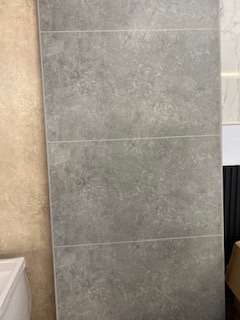 Concrete Grey Cut-Tile 2400 x 1000 x 10mm PVC Panel