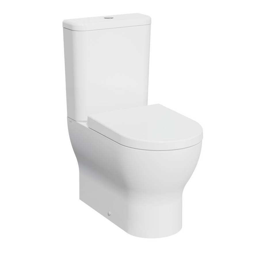 Kartell Eklipse Round Closed Back Close Coupled WC Pan With Cistern And Soft Close Seat