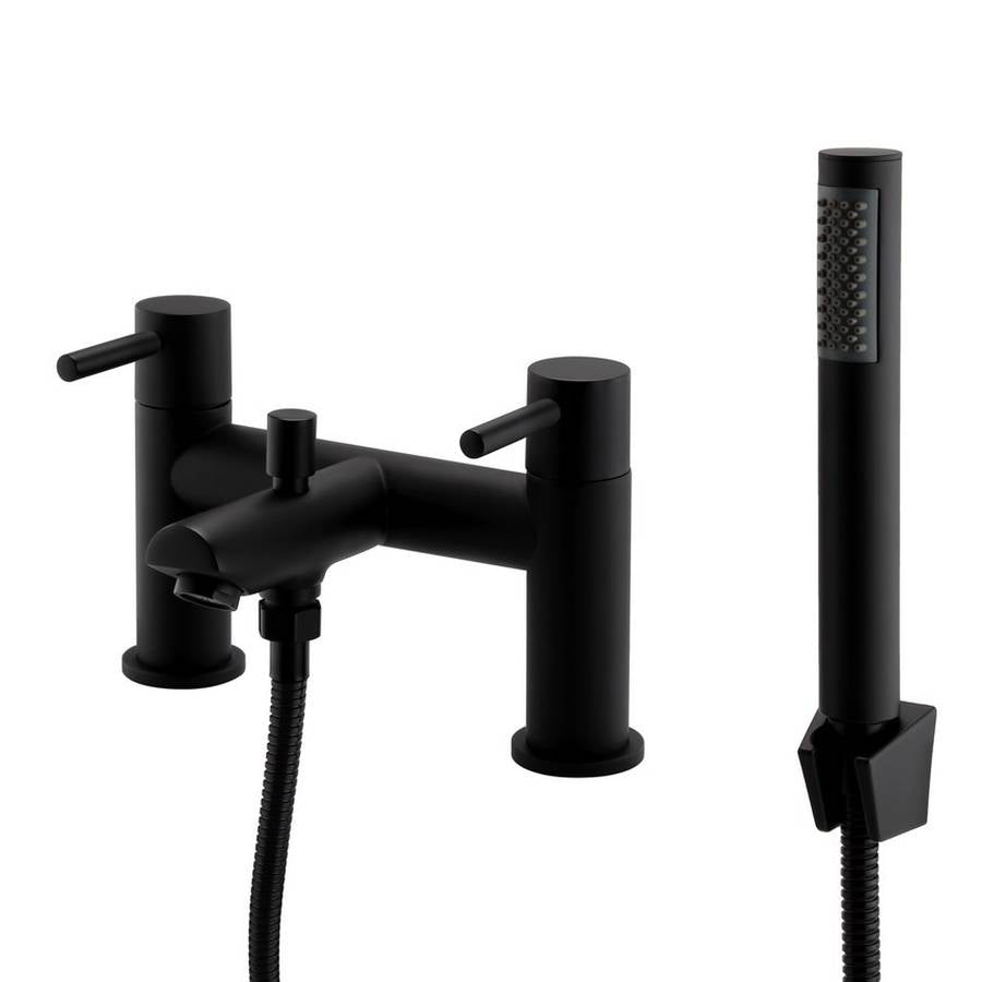 Kartell Nero Round Black Bath Shower Mixer