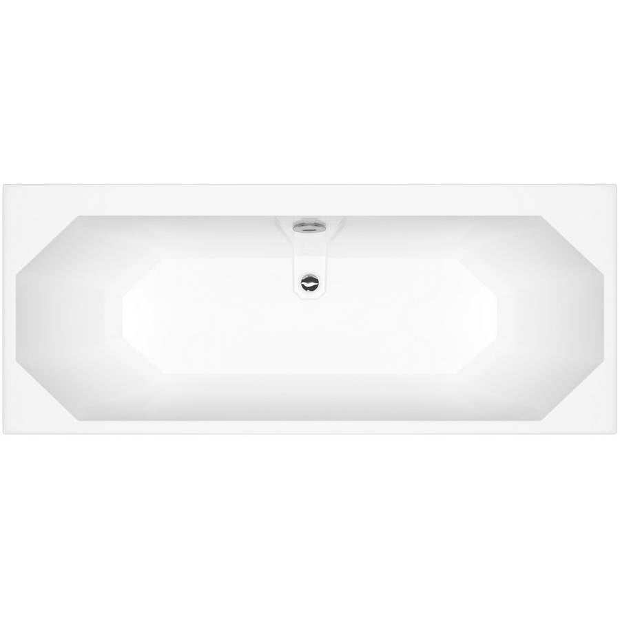 Kartell Astlea Duo Double Ended Rectangular Bath with Legs 1700mm x 700mm - Acrylic