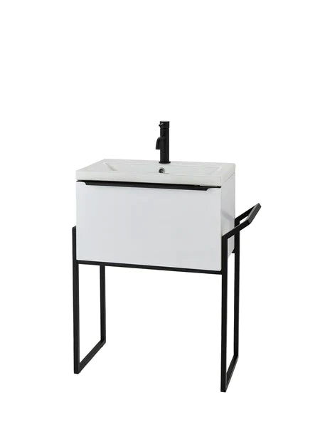 Kartell KVIT Kore 600mm Wall Mounted Drawer Unit With Ceramic Basin