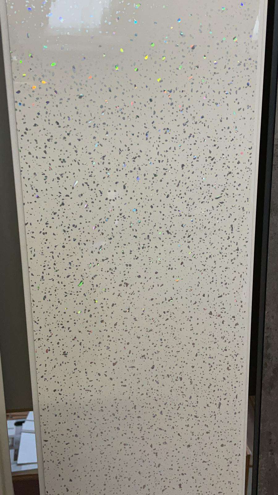 White Sparkle 4500x250x8mm PVC Panel