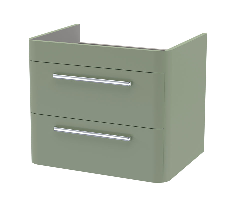 HR Solar Wall Hung 2 Drawer Vanity Cabinet 600mm