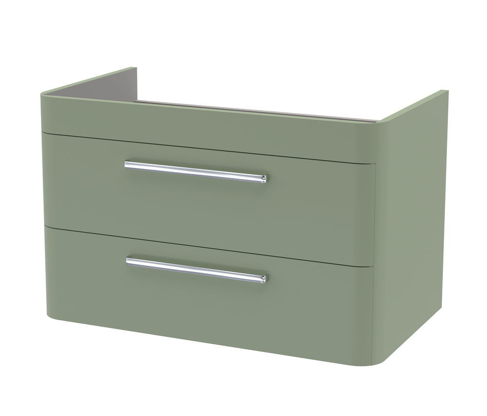 HR Solar Wall Hung 2 Drawer Vanity Cabinet 800mm