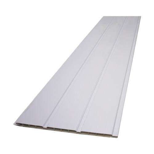 White Grooved Soffit 5000x300x9mm PVC Panel