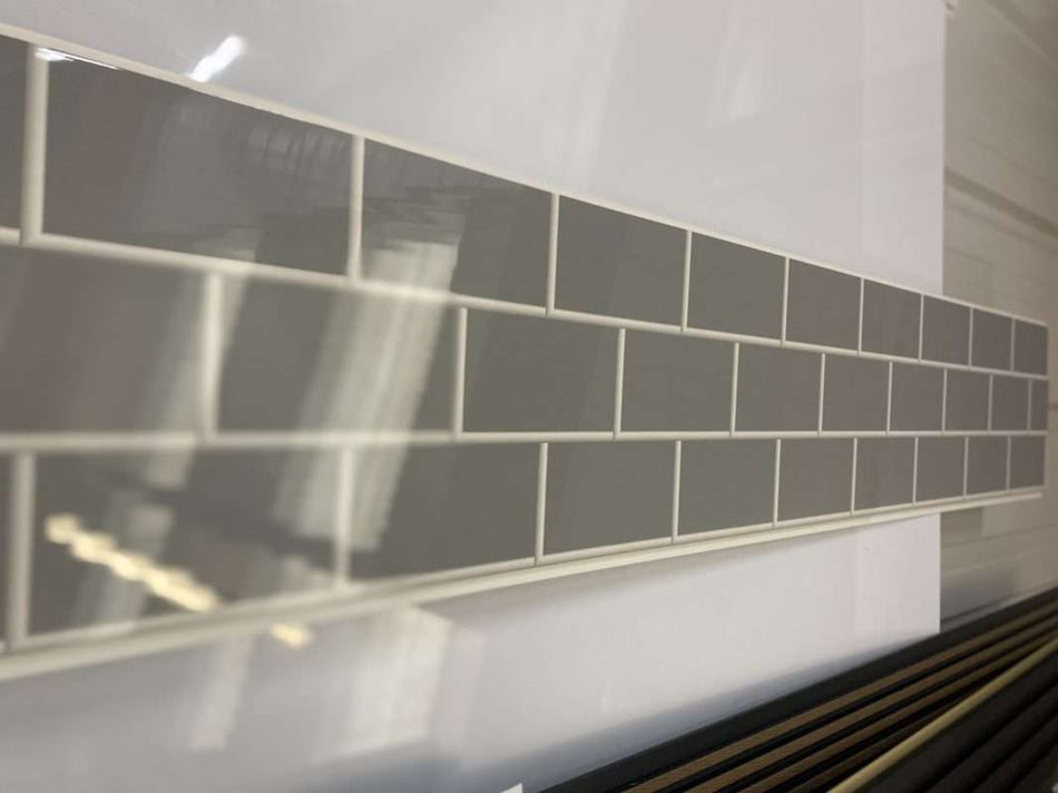 Grey Subway 2800 x 250 x 8mm PVC Panel