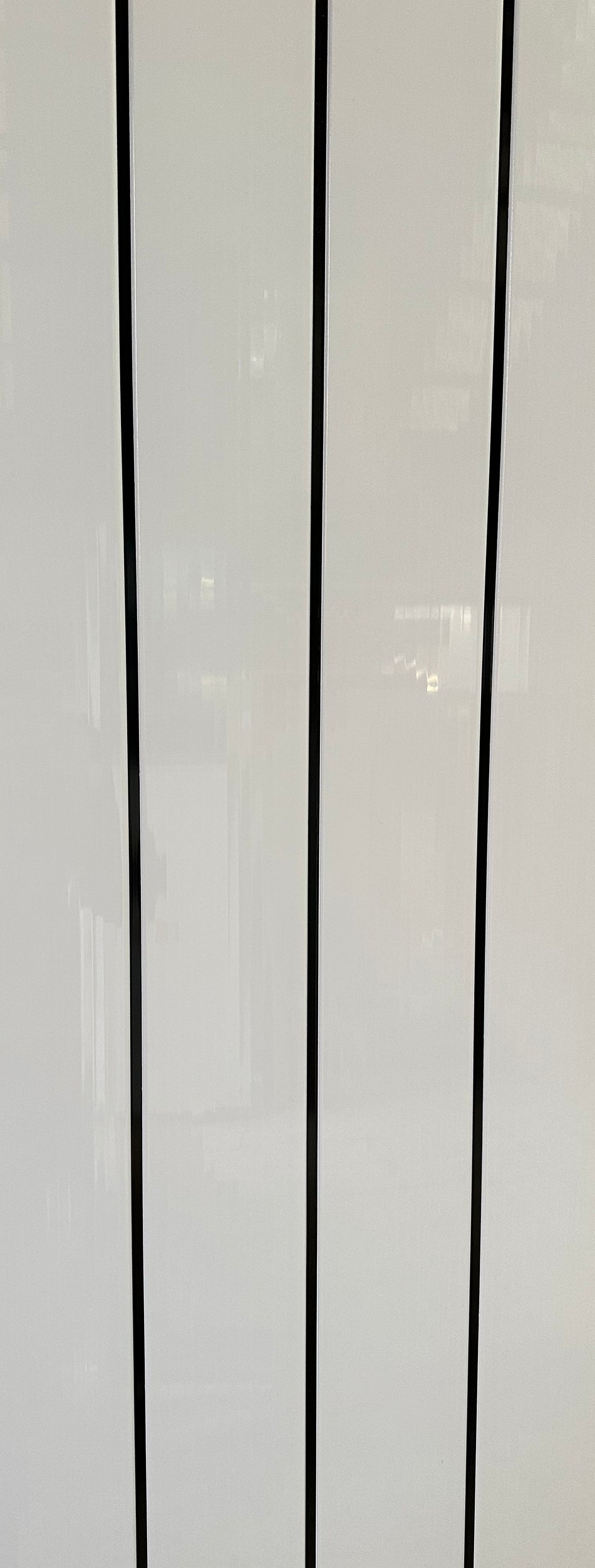 Black Stripe White PVC Panel 2700x250x7.5