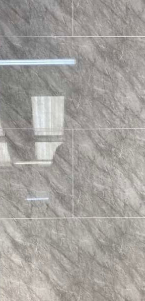 Cut Tile – Grey Marble 2400x1000x10mm PVC Panel