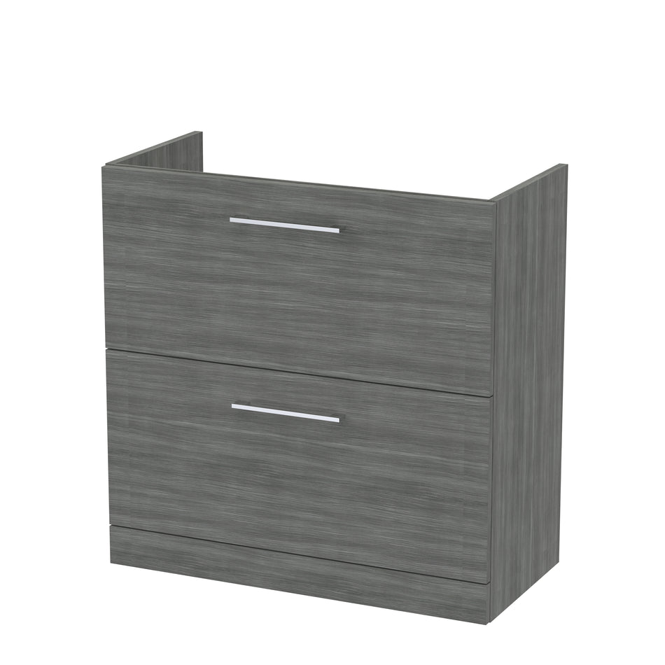 Arno 800mm Floor Standing 2-Drawer Unit - Mersey Bathrooms Ltd