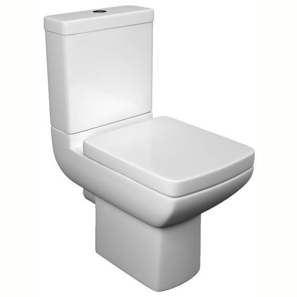 Kartell K-Vit Pure White Close Coupled WC Pan With Cistern And Soft Close Seat