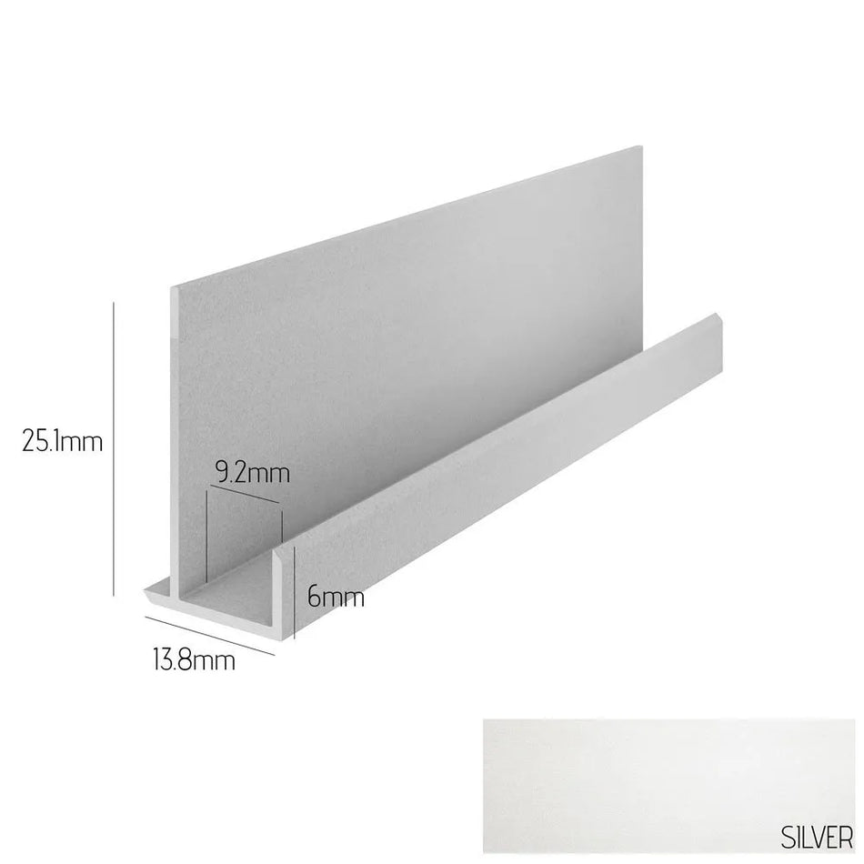 Silver Kerradeco External Angle Trim