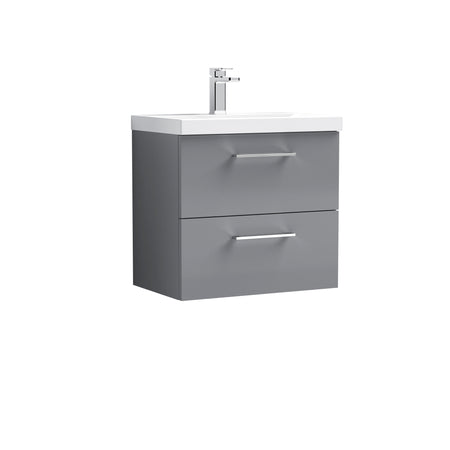 Arno 600mm Wall Hung 2-Drawer Vanity & Mid-Edge Basin - Mersey Bathrooms Ltd