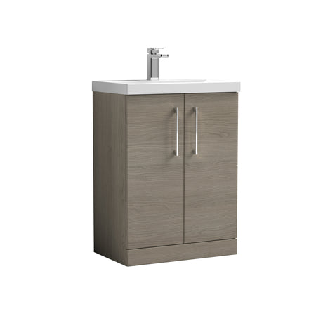 Arno 600mm Floor Standing 2-Door Vanity & Mid-Edge Basin - Mersey Bathrooms Ltd