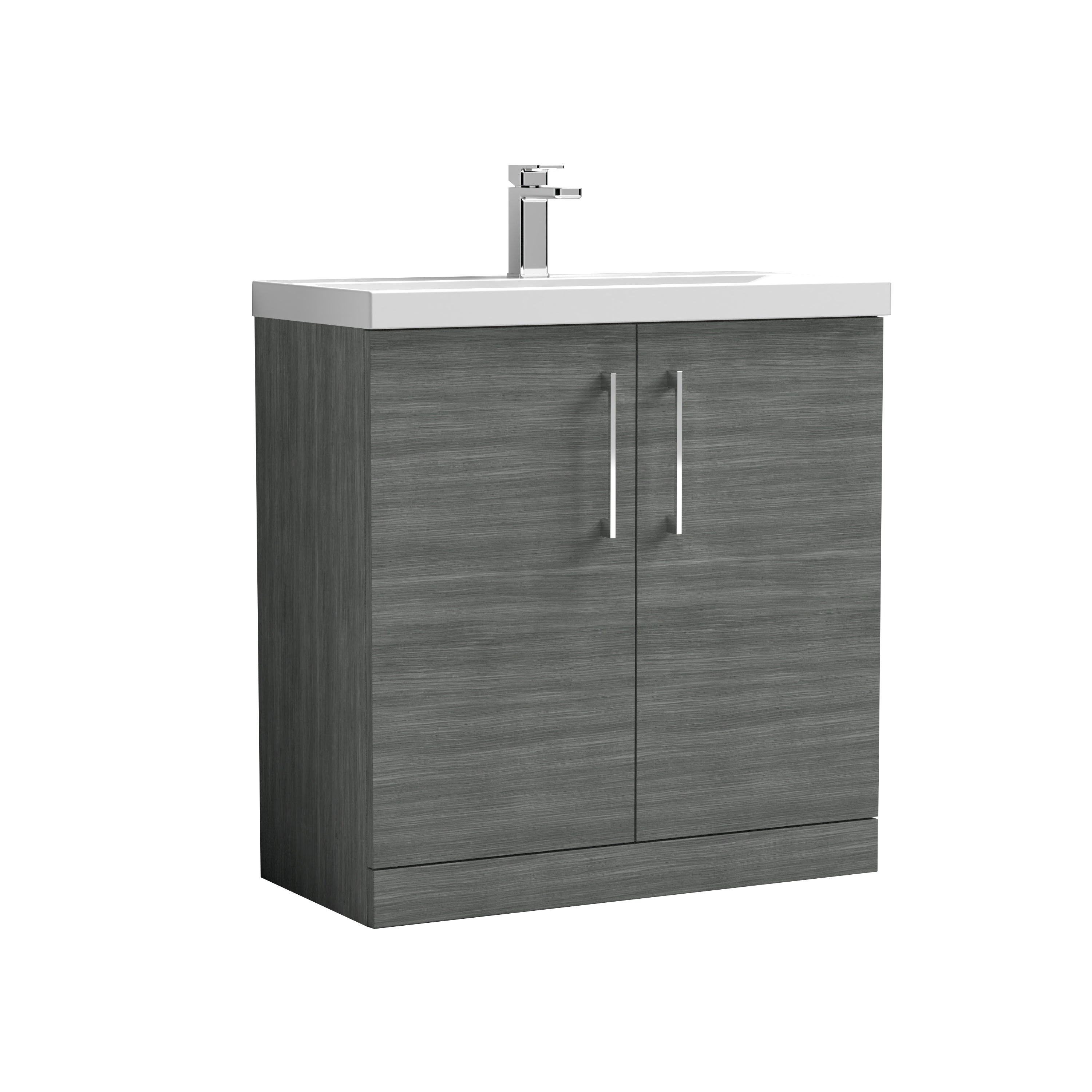 Arno 800mm Floor Standing 2-Door Vanity & Mid-Edge Basin - Mersey Bathrooms Ltd