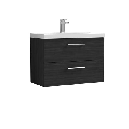 Arno 800mm Wall Hung 2-Drawer Vanity & Mid-Edge Basin - Mersey Bathrooms Ltd