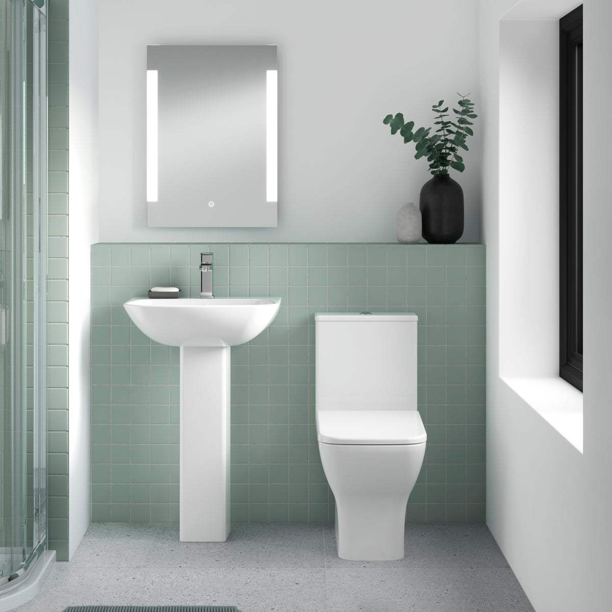 Ava 545mm Basin & Pedestal - Mersey Bathrooms Ltd