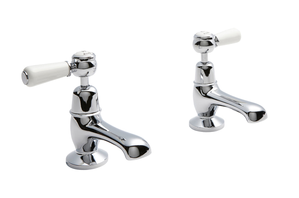 HR White Topaz With Lever Handle Basin Taps