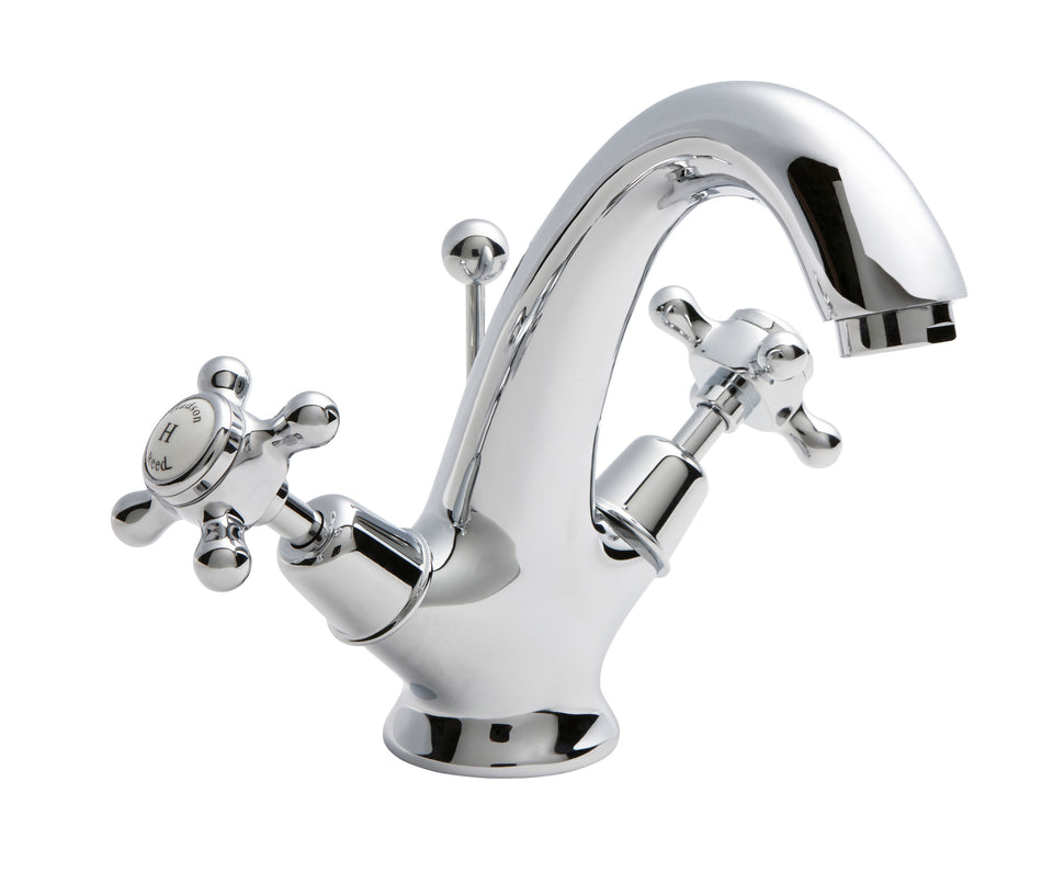 HR White Topaz With Crosshead Handle Mono Basin Mixer