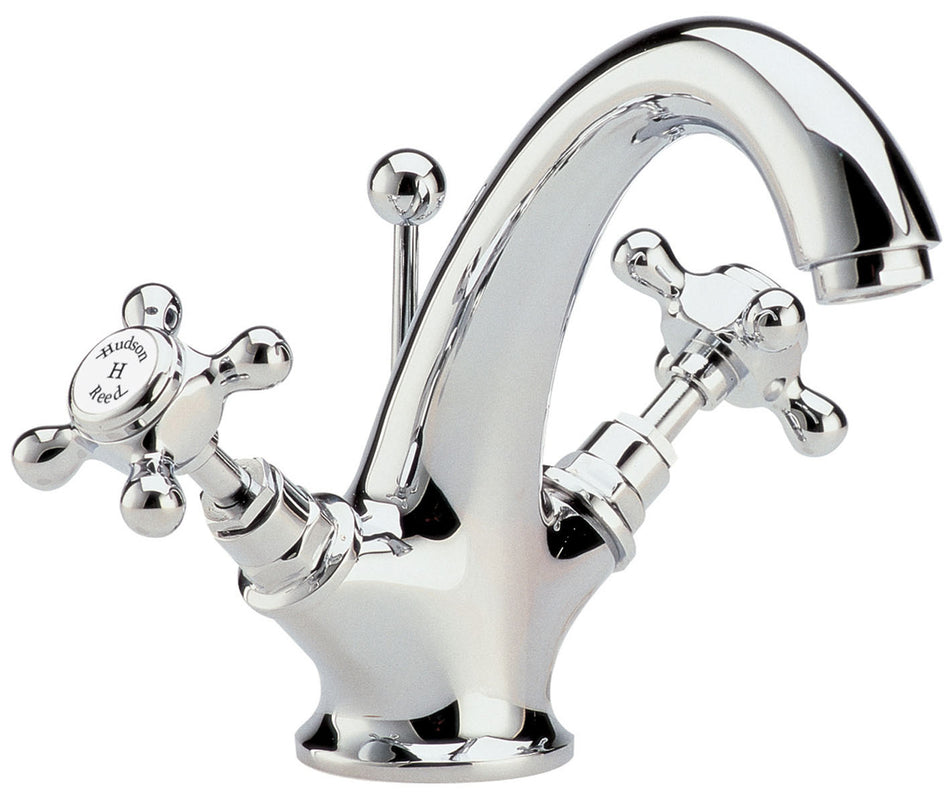 HR White Topaz With Crosshead Handle Mono Basin Mixer