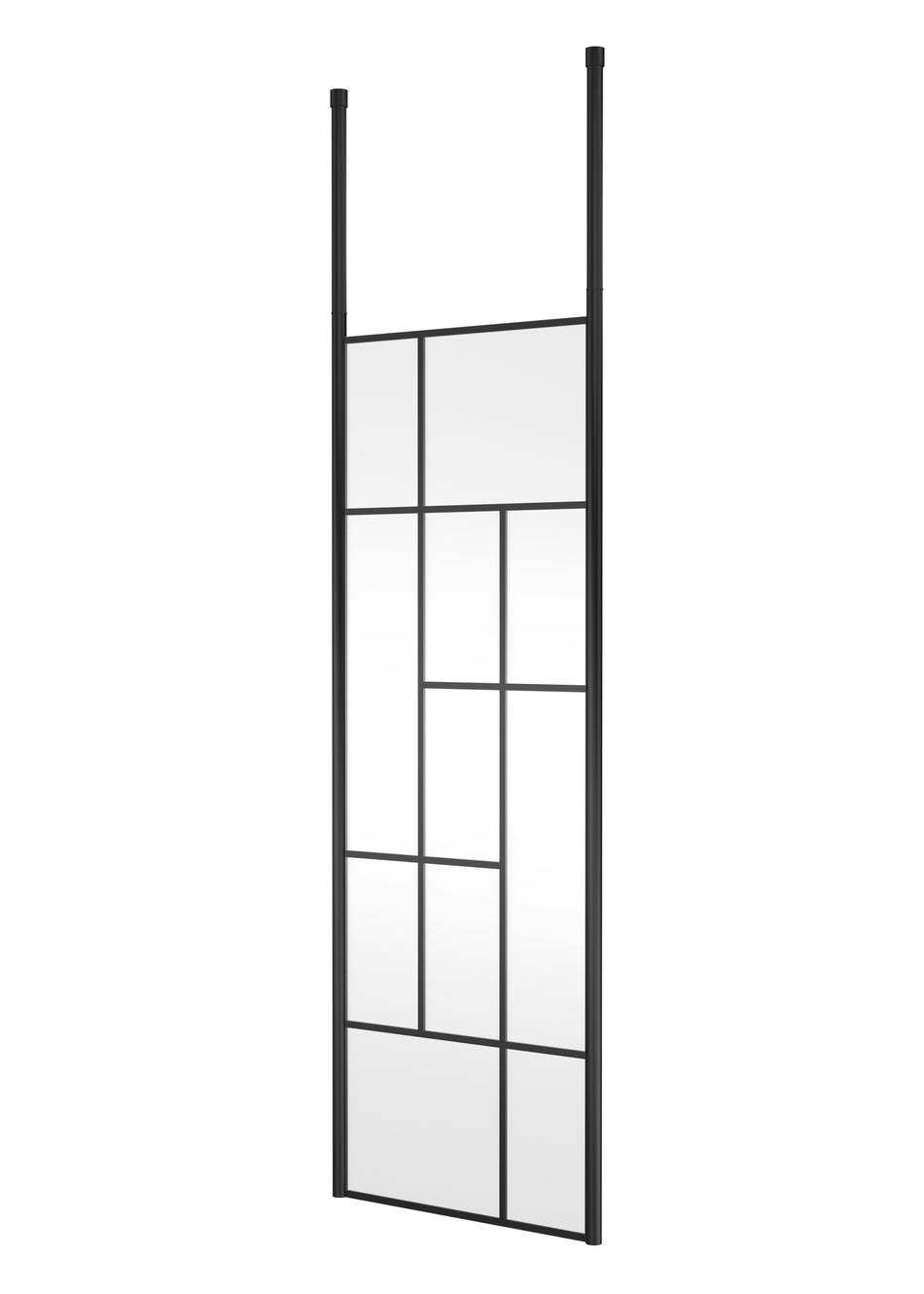 HR Abstract Frame Wetroom Screen with Ceiling Posts