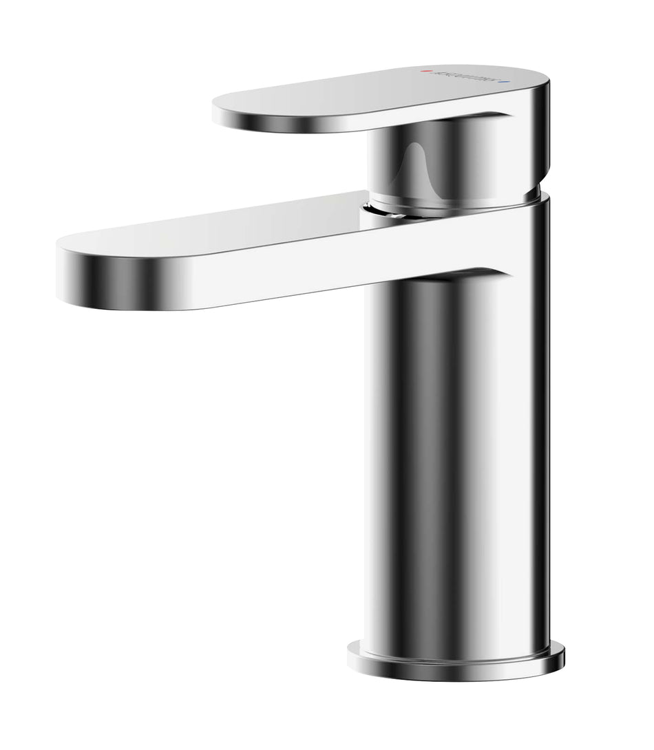 Binsey Mini Basin Mixer With Push Button Waste