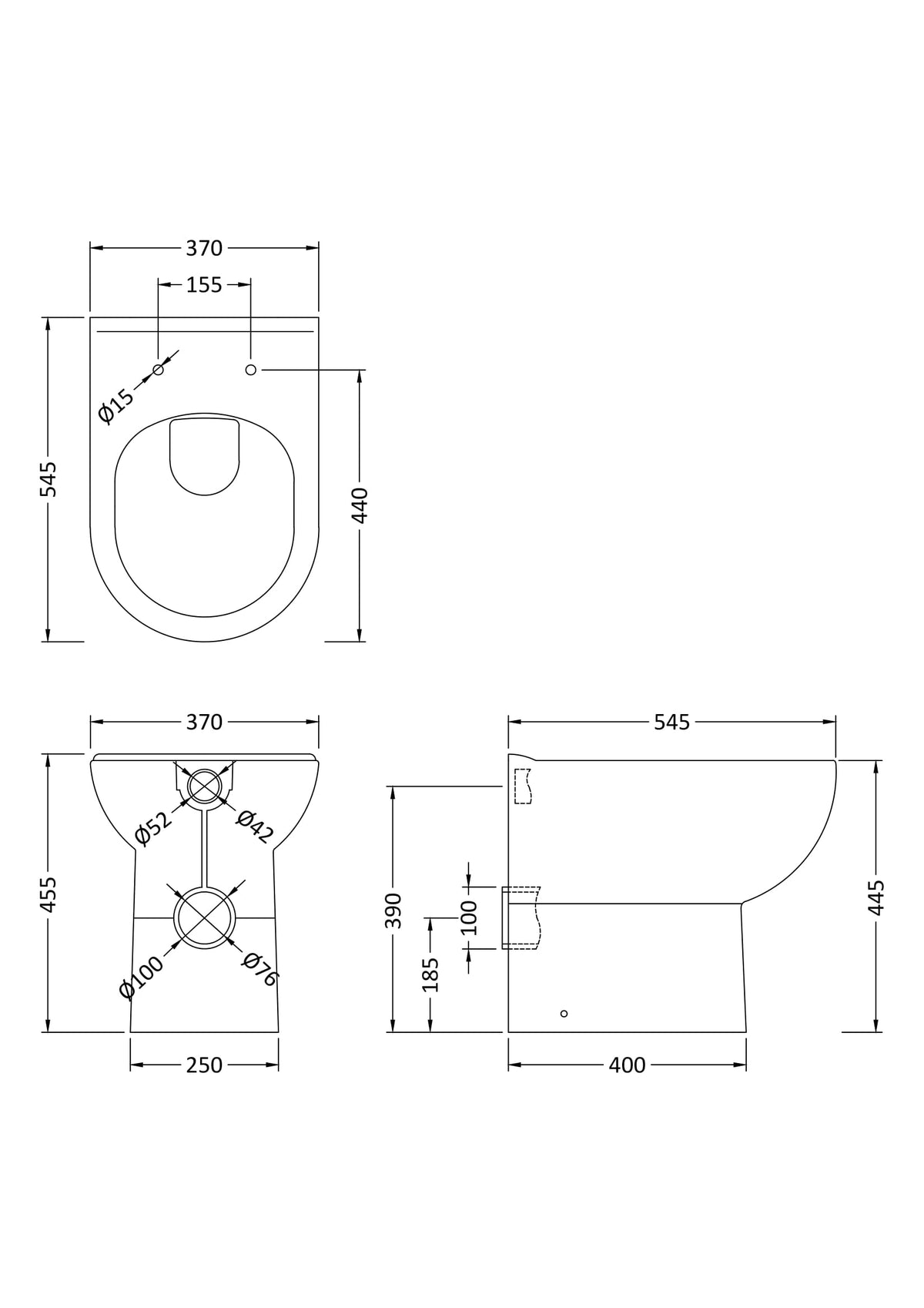 Lawton Comfort Height Back to Wall Pan - Mersey Bathrooms Ltd