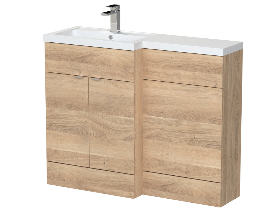 HR Fusion Floor Standing 2 Door Vanity Basin & WC Left Hand Combination 1100mm