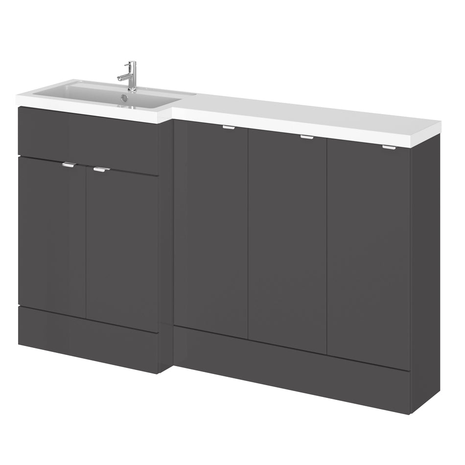 HR Fusion Floor Standing 5 Door Vanity Basin Left Hand Combination 1500mm