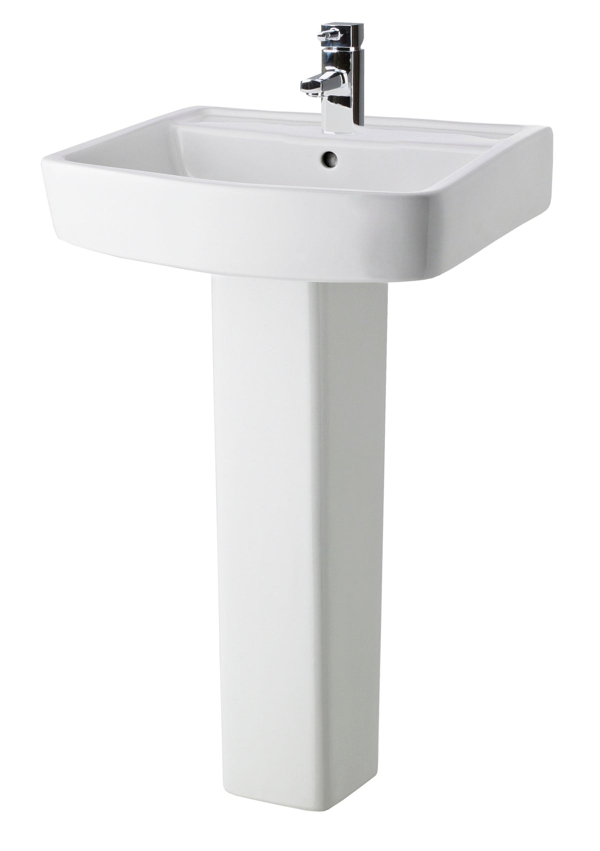 Bliss 520mm Basin & Pedestal - Mersey Bathrooms Ltd