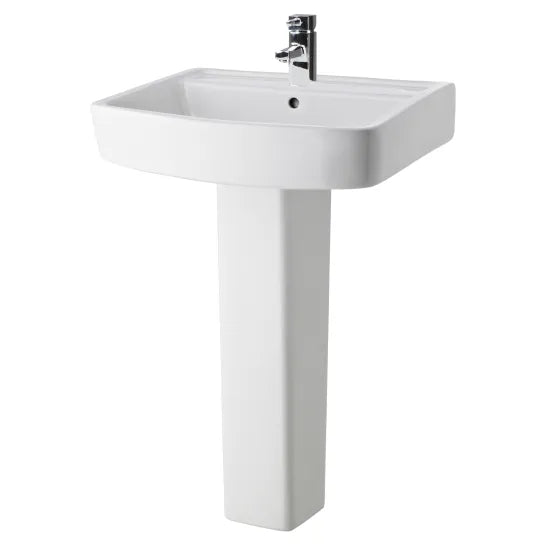 Bliss 600mm Basin & Pedestal - Mersey Bathrooms Ltd