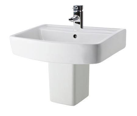 Bliss 520mm Basin & Semi Pedestal - Mersey Bathrooms Ltd