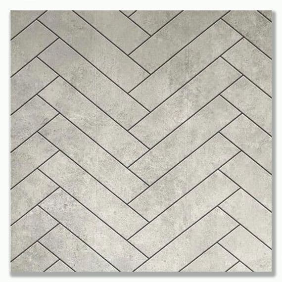 Chevron Grey 3D PVC Wall Panels 4 Panels 250mm x 2.6m