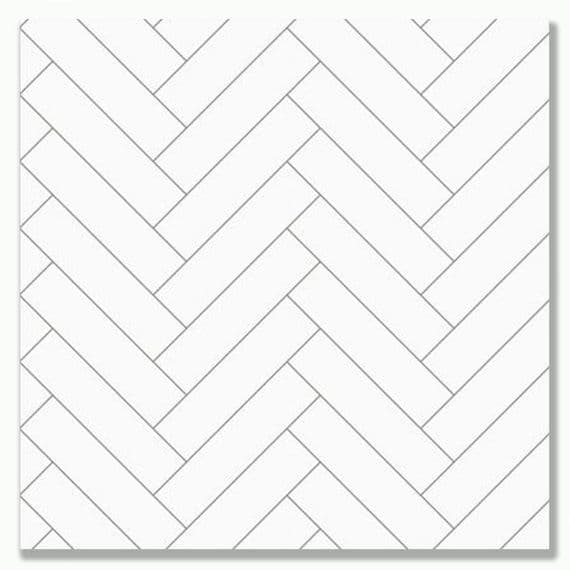 Chevron White 3D PVC Wall Panels 4 Panels 250mm x 2.6m