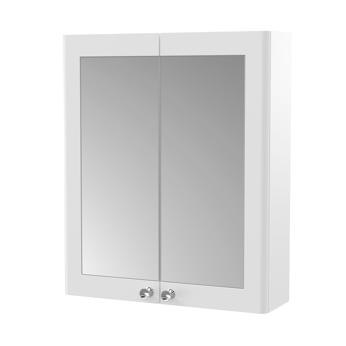 Classique Wall Hung 2 Door Mirror Cabinet, 600mm - Mersey Bathrooms Ltd