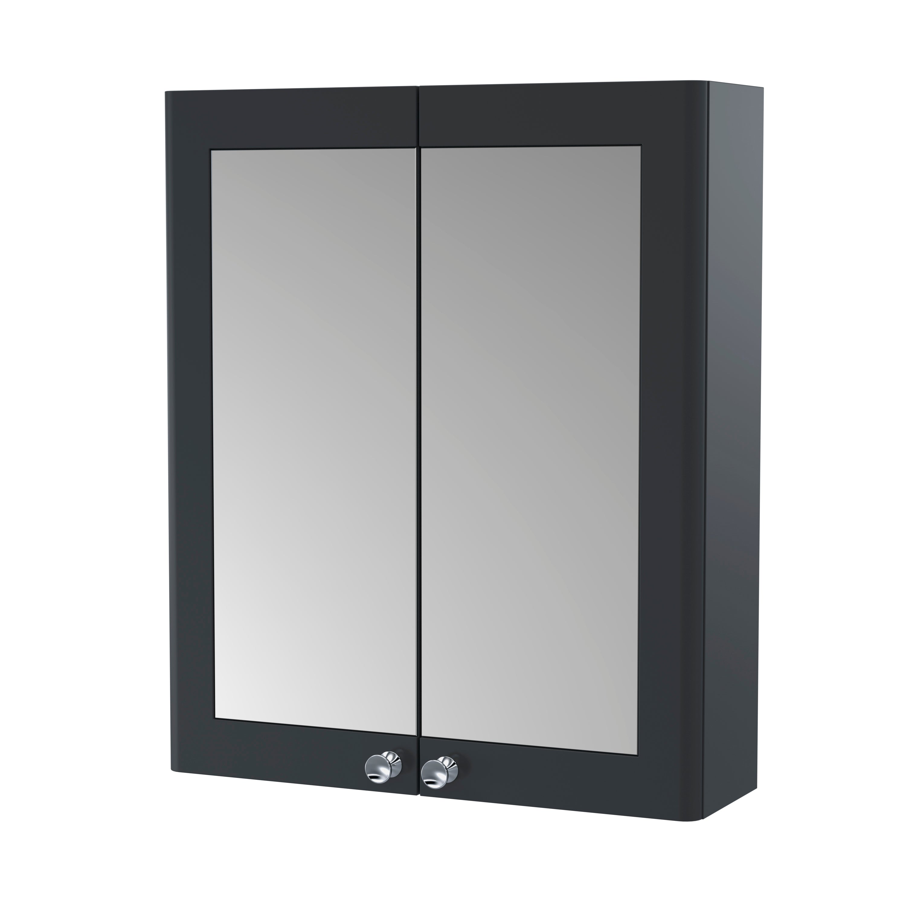 Classique Wall Hung 2 Door Mirror Cabinet, 600mm - Mersey Bathrooms Ltd