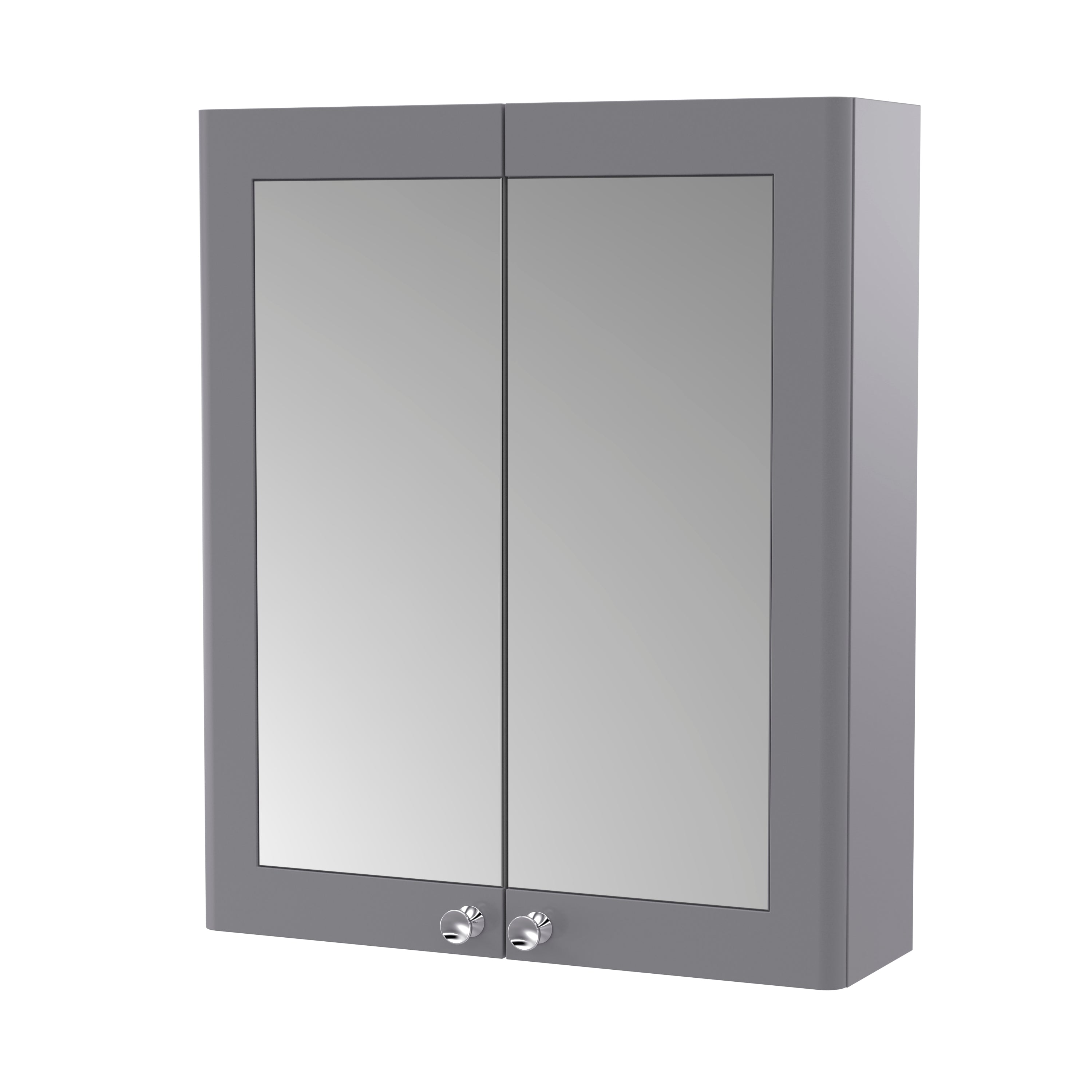 Classique Wall Hung 2 Door Mirror Cabinet, 600mm - Mersey Bathrooms Ltd