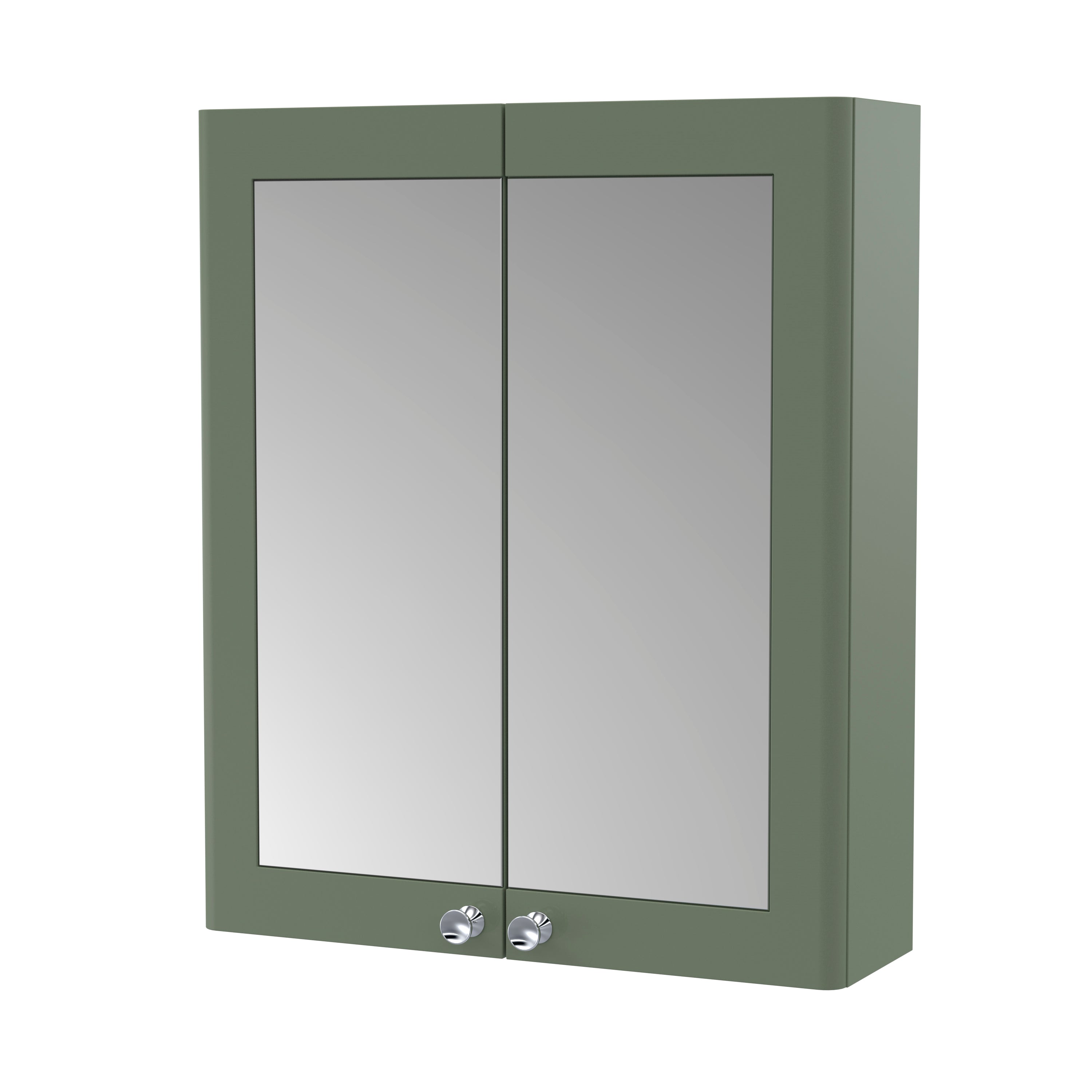 Classique Wall Hung 2 Door Mirror Cabinet, 600mm - Mersey Bathrooms Ltd