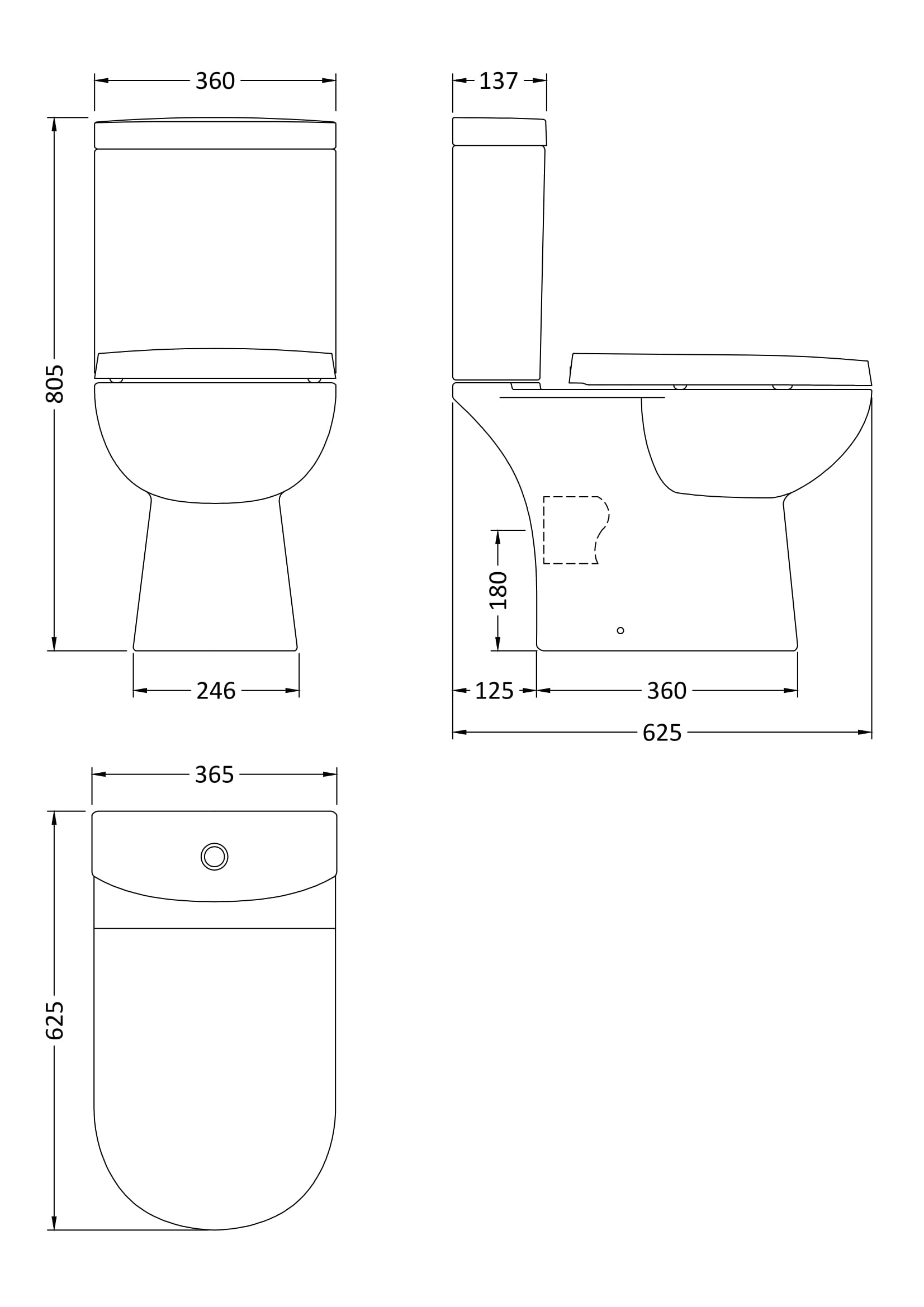 Lawton Compact Pan & Cistern - Mersey Bathrooms Ltd