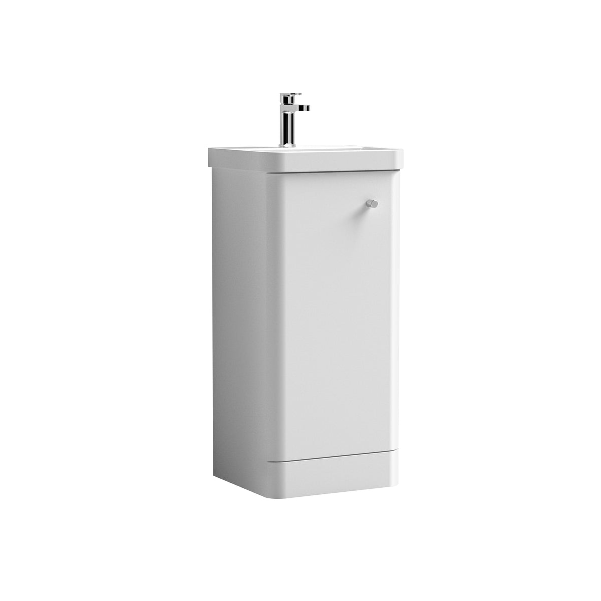 Core Floor Standing Single Door Vanity With Ceramic Basin 400mm - Mersey Bathrooms Ltd