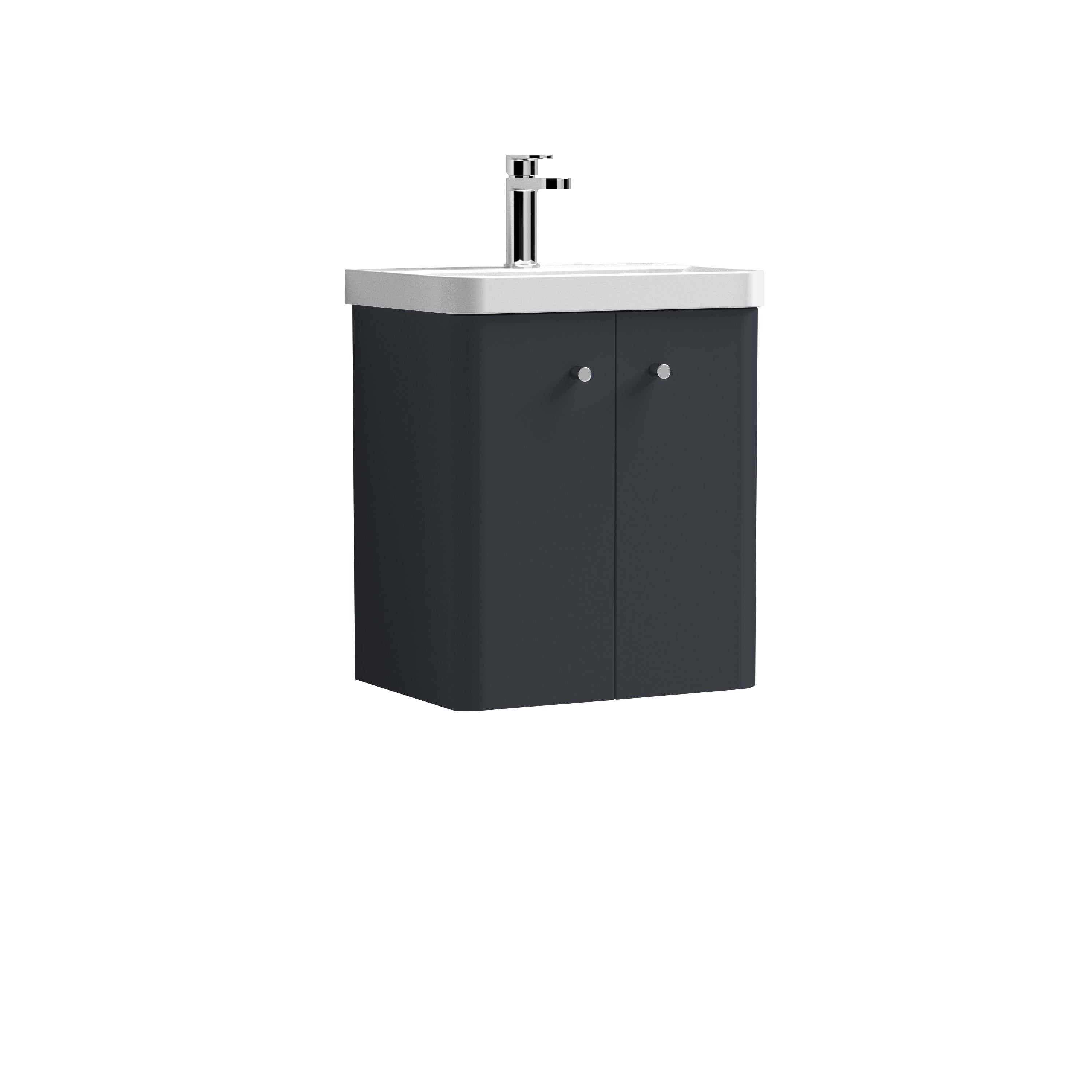 Core Wall Hung 2 Door Vanity With Ceramic Basin 500mm - Mersey Bathrooms Ltd