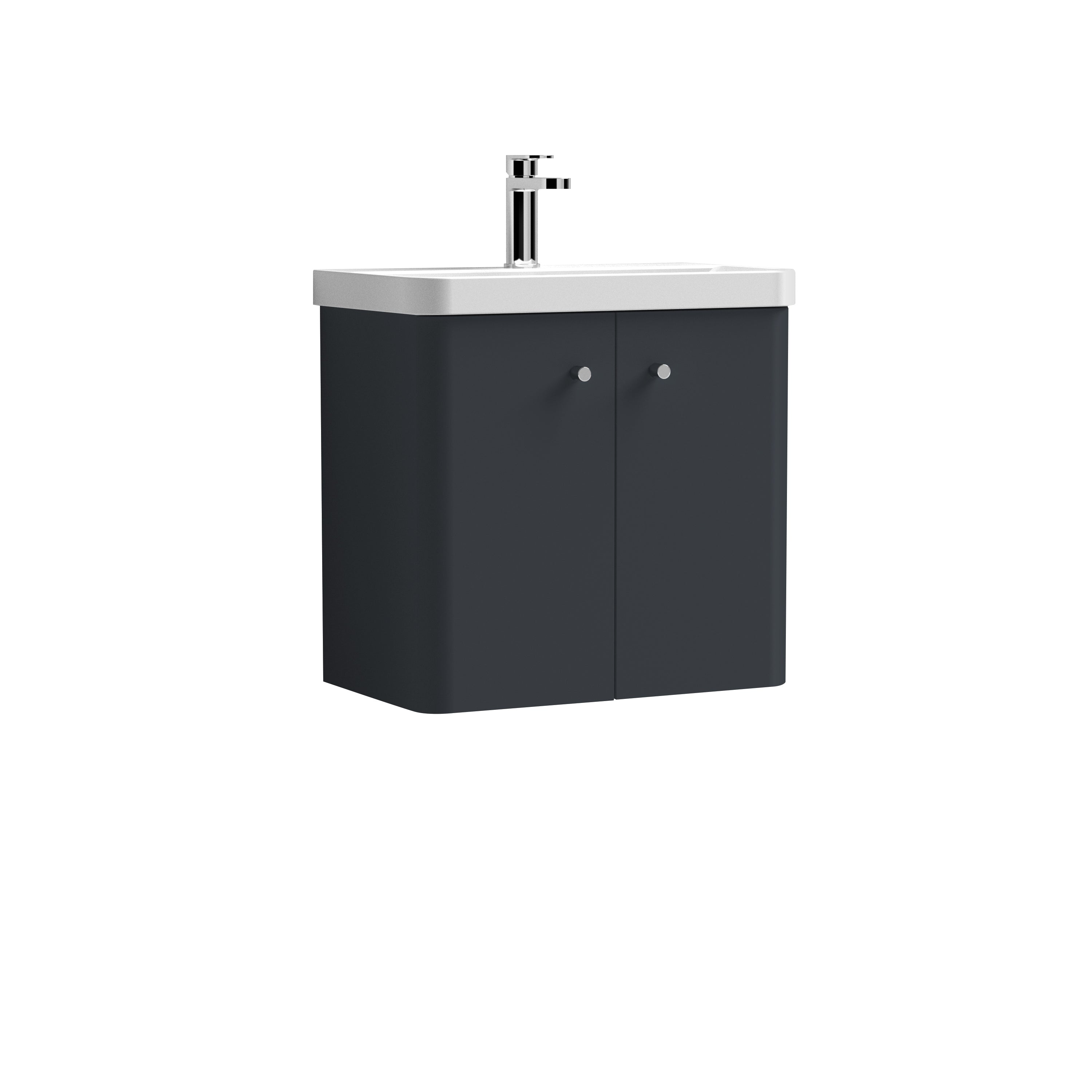 Core Wall Hung 2 Door Vanity With Ceramic Basin 600mm - Mersey Bathrooms Ltd