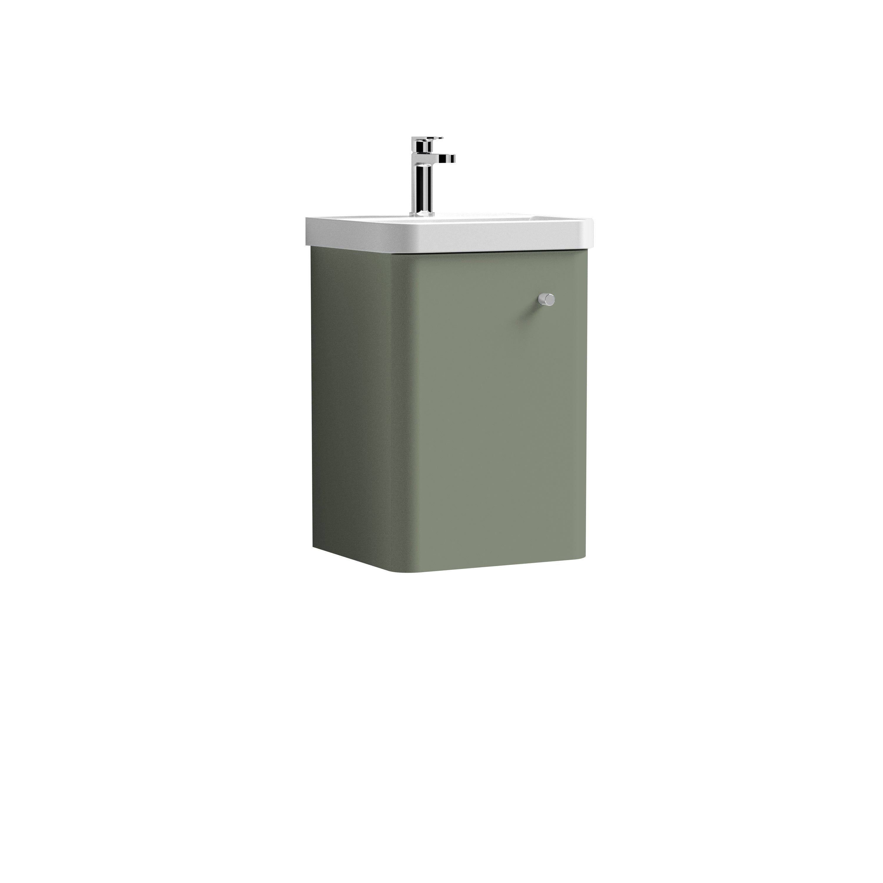 Core Wall Hung Single Door Vanity With Ceramic Basin 400mm - Mersey Bathrooms Ltd